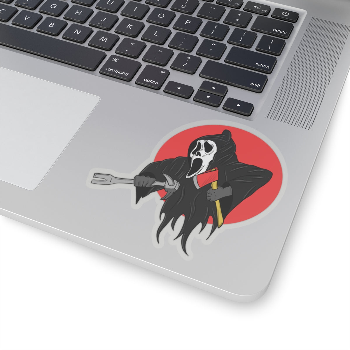 Ghostface Scream Movie Sticker Firefighter Themed Fireman Vinyl Decal