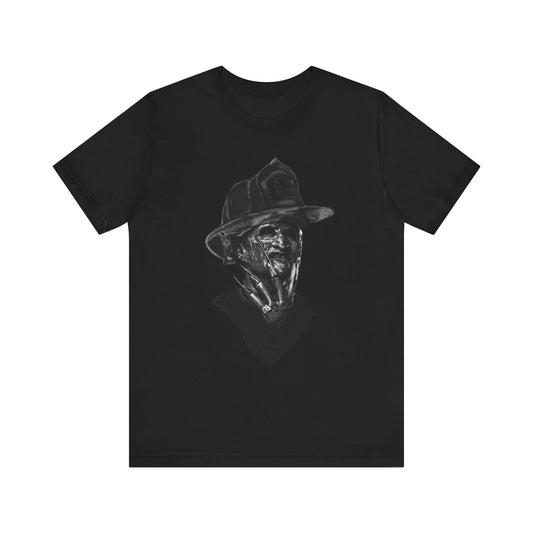 Scary Freddy Krueger horror fan art Unisex Jersey Short Sleeve Tee