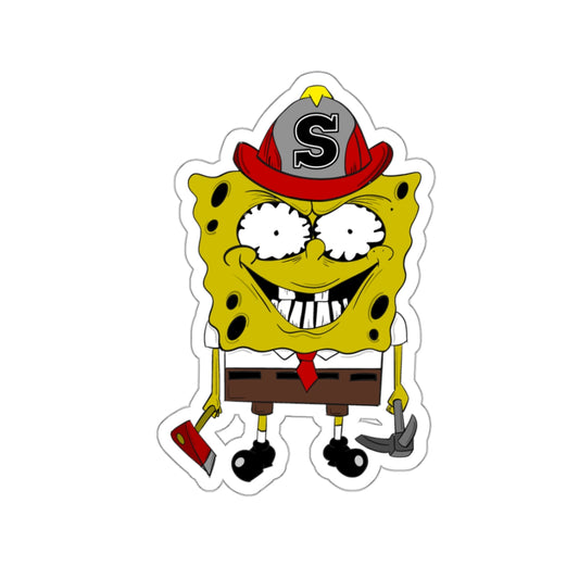 Sponge Bob Firefighter Stickers Goon Fireman First Responder