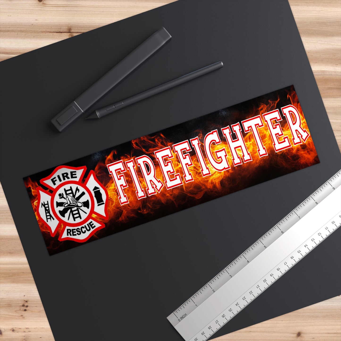 Firefighter Bumper Stickers Emergency Services First Responder Fireman Aesthetic