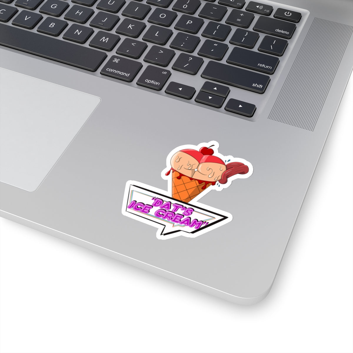 Dats Ice Cream Sexy Cheeky Thicc Thick Girl Design Kiss-Cut Sticker Vinyl Decal