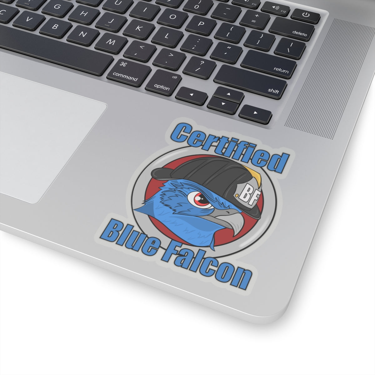 Firefighter Helmet Themed Stickers Certified Blue Falcon Funny Joke Meme Buddy