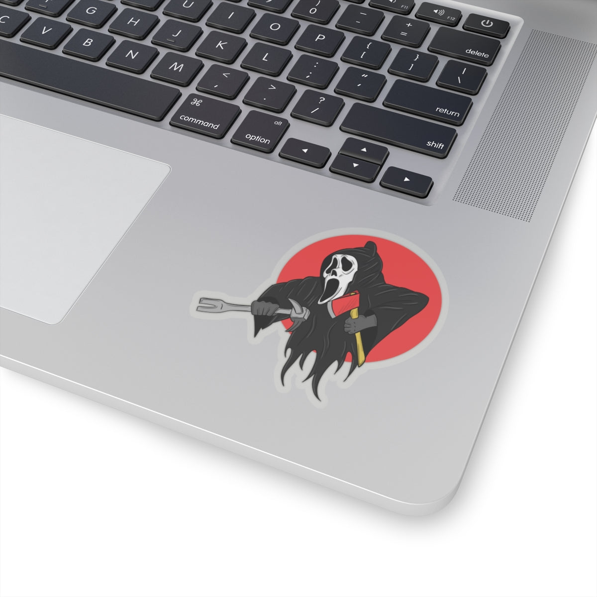 Ghostface Scream Movie Sticker Firefighter Themed Fireman Vinyl Decal