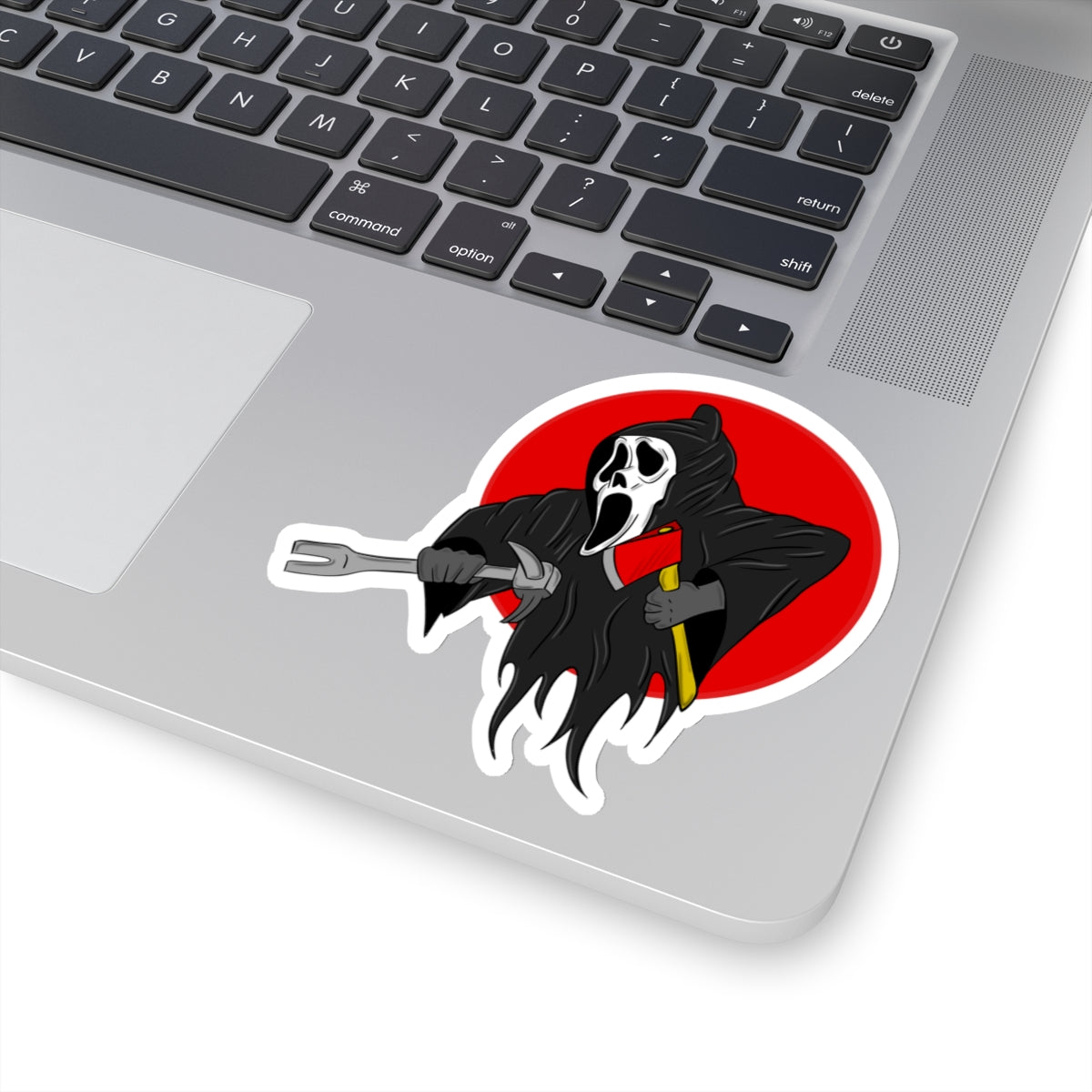 Ghostface Scream Movie Sticker Firefighter Themed Fireman Vinyl Decal