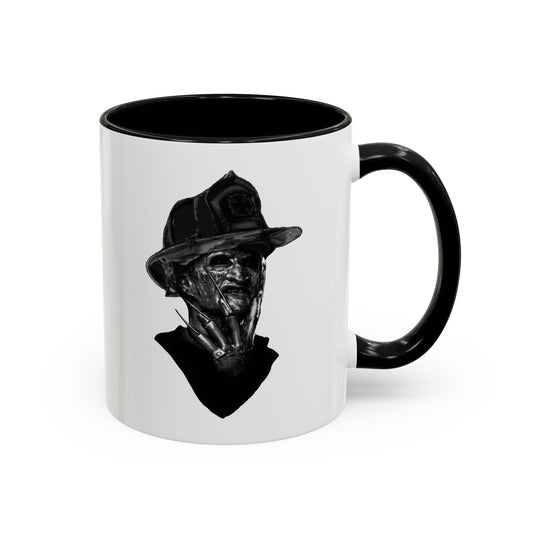 Firefighter Themed Freddy Kruger Nightmare on Elm street Accent Coffee Mug