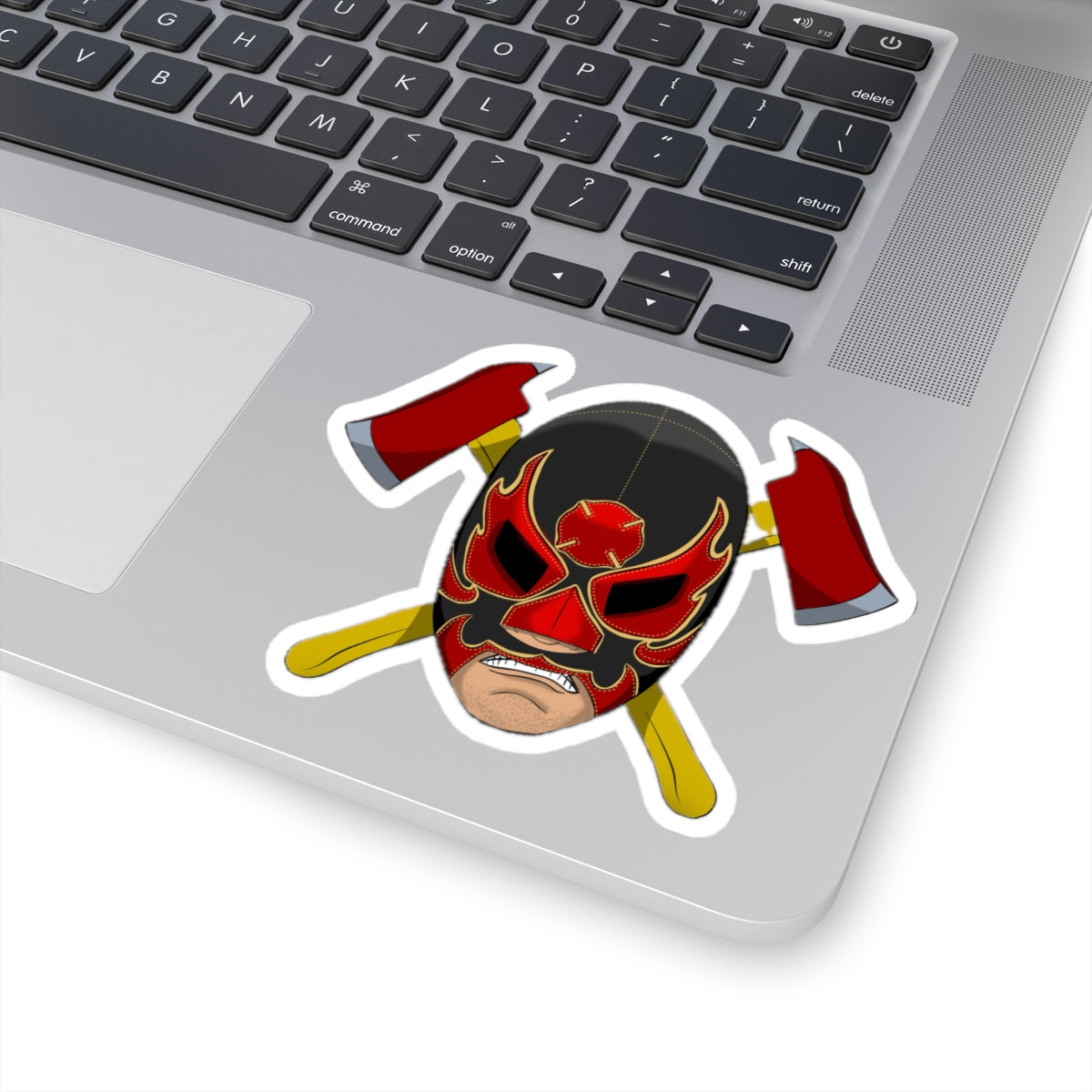 Fireman Stickers Luchador Wrestler Mask Firefighter theme Bombero vinyl decal