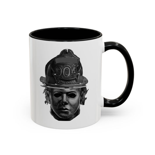 Horror Firefighter Themed Michael Myers Accent Coffee Mug