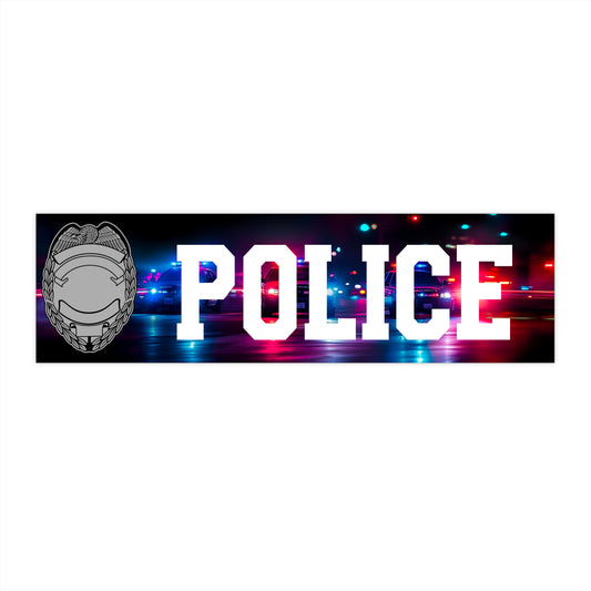 Police Bumper Stickers Law Enforcement Officer Cop Hero Badge Design Aesthetic