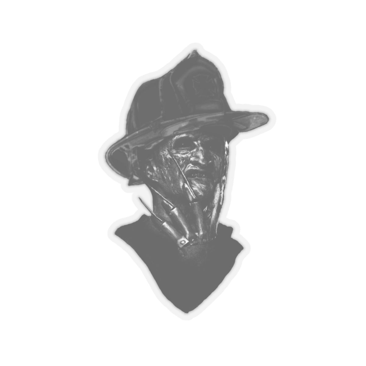 Classic Horror Movie Stickers Nightmare on Elm Street Firefighter Themed Fan Art