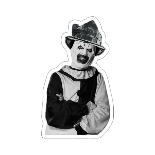 Terrifier Horror Movie Clown Firefighter Illustration Artwork Fireman Logo Prank Funny Design Kiss-Cut Vinyl Stickers