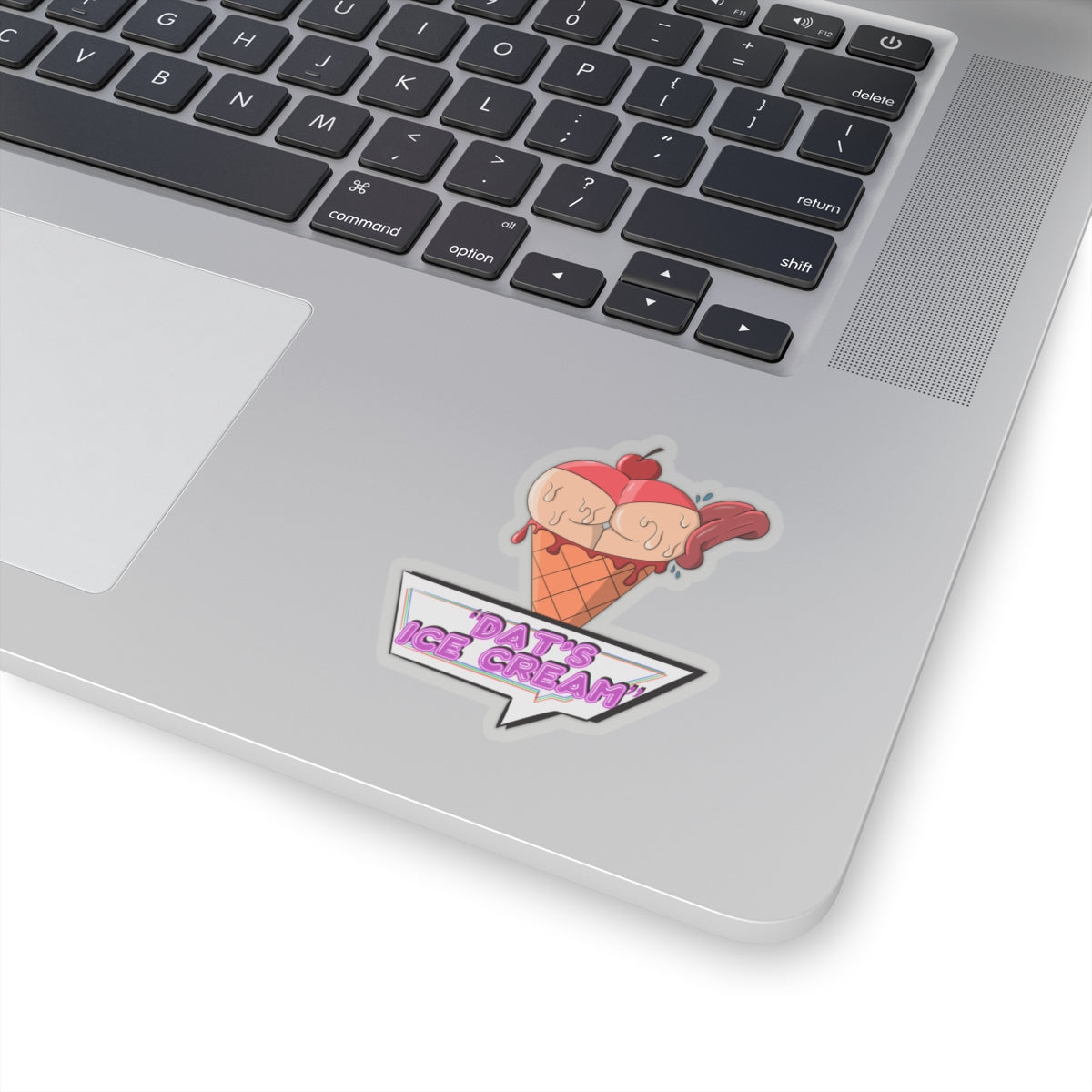 Dats Ice Cream Sexy Cheeky Thicc Thick Girl Design Kiss-Cut Sticker Vinyl Decal