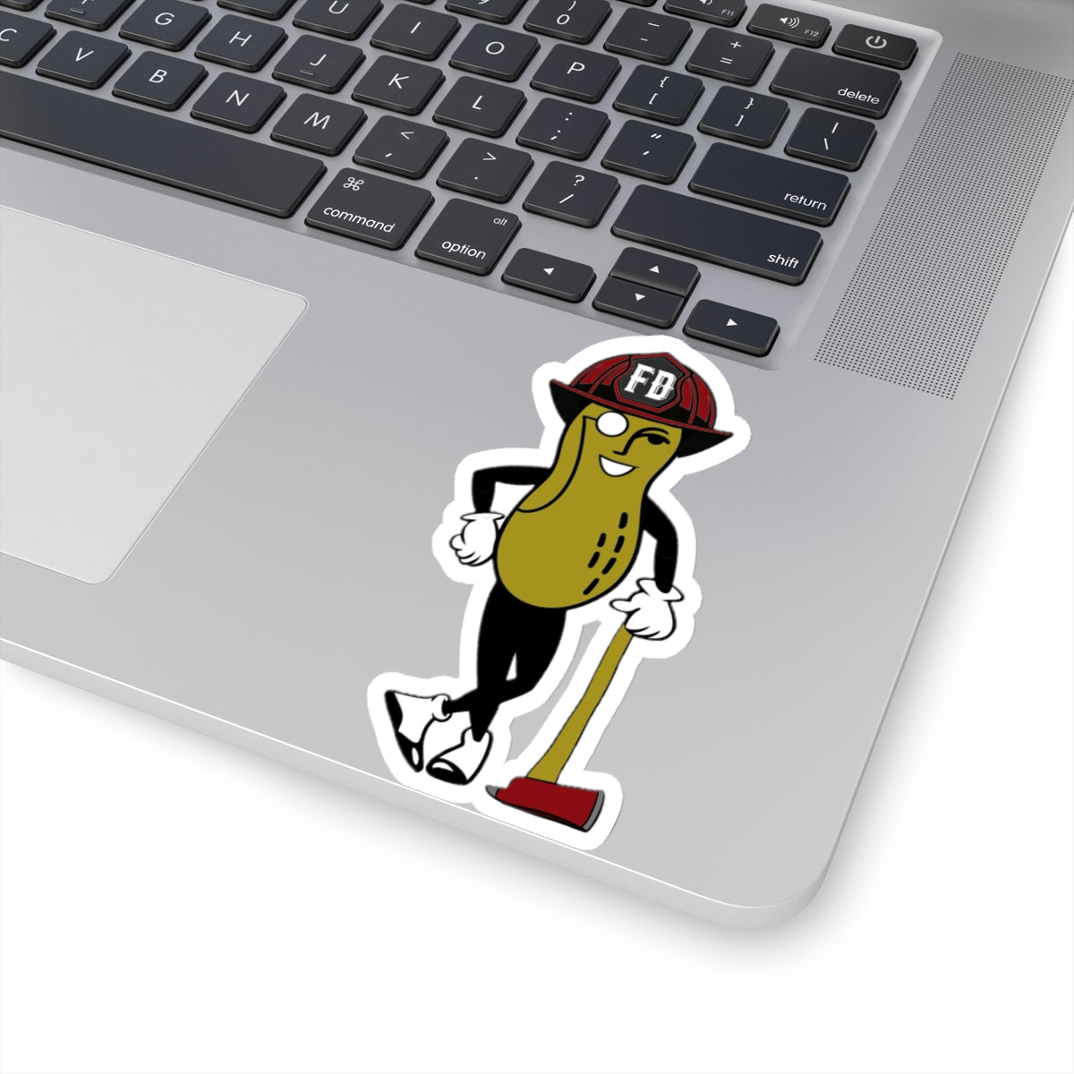 Firefighter Stickers Mr Planters Peanut Hero Fireman Design Vinyl Decal