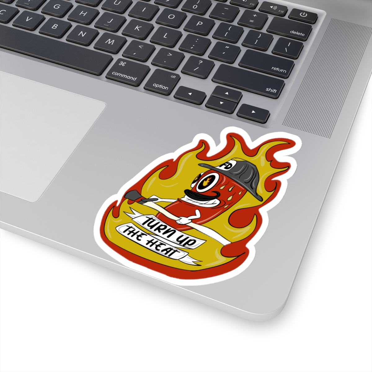 Firefighter Stickers Red Hot Chilli Pepper Heat Cartoon Art Vinyl Decal