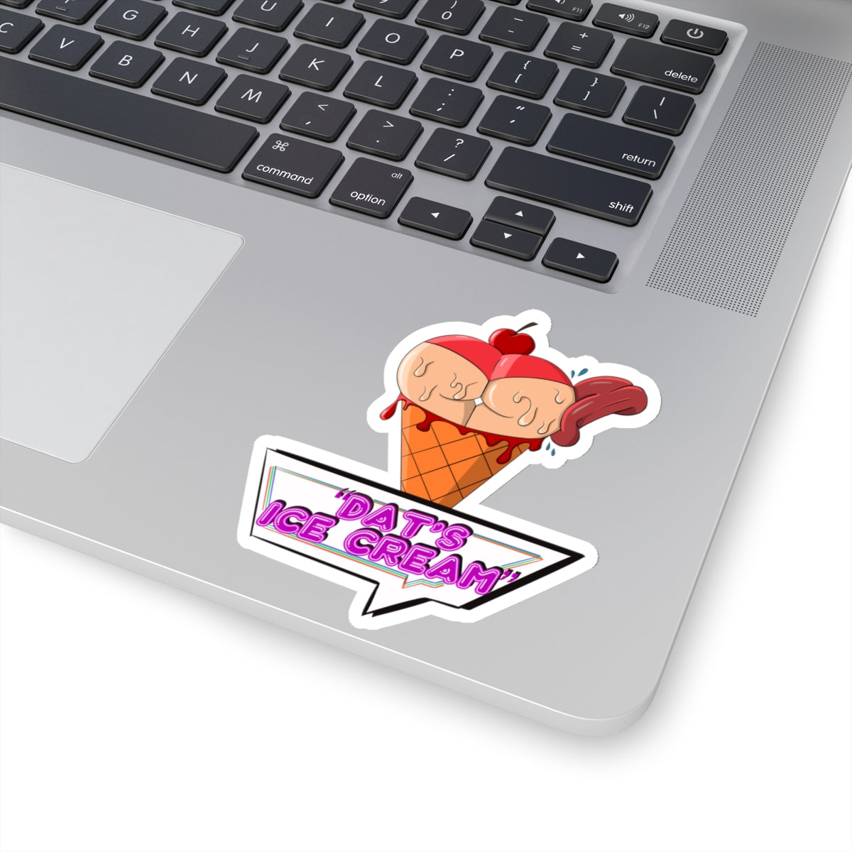 Dats Ice Cream Sexy Cheeky Thicc Thick Girl Design Kiss-Cut Sticker Vinyl Decal