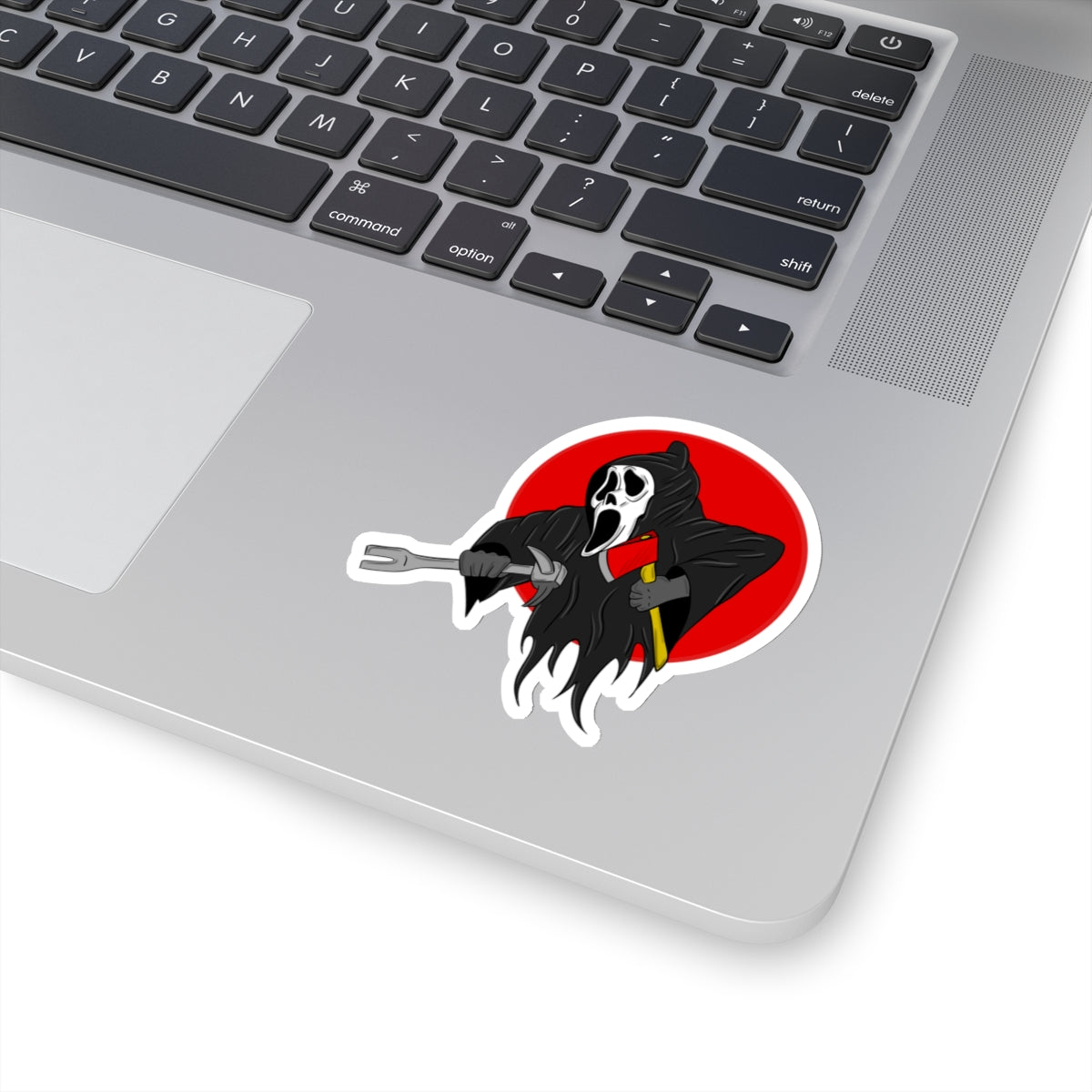 Ghostface Scream Movie Sticker Firefighter Themed Fireman Vinyl Decal